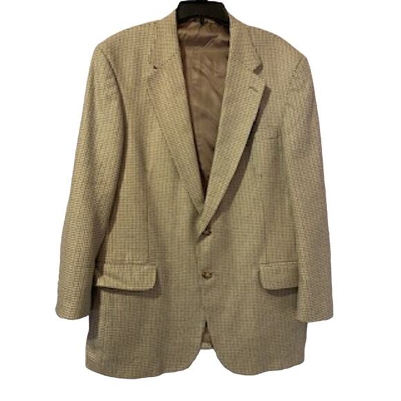 Oak Creek Lanifico Del Michelacci 42 L Brown Tweed Wool Silk Sport Coat Mens - Picture 1 of 9